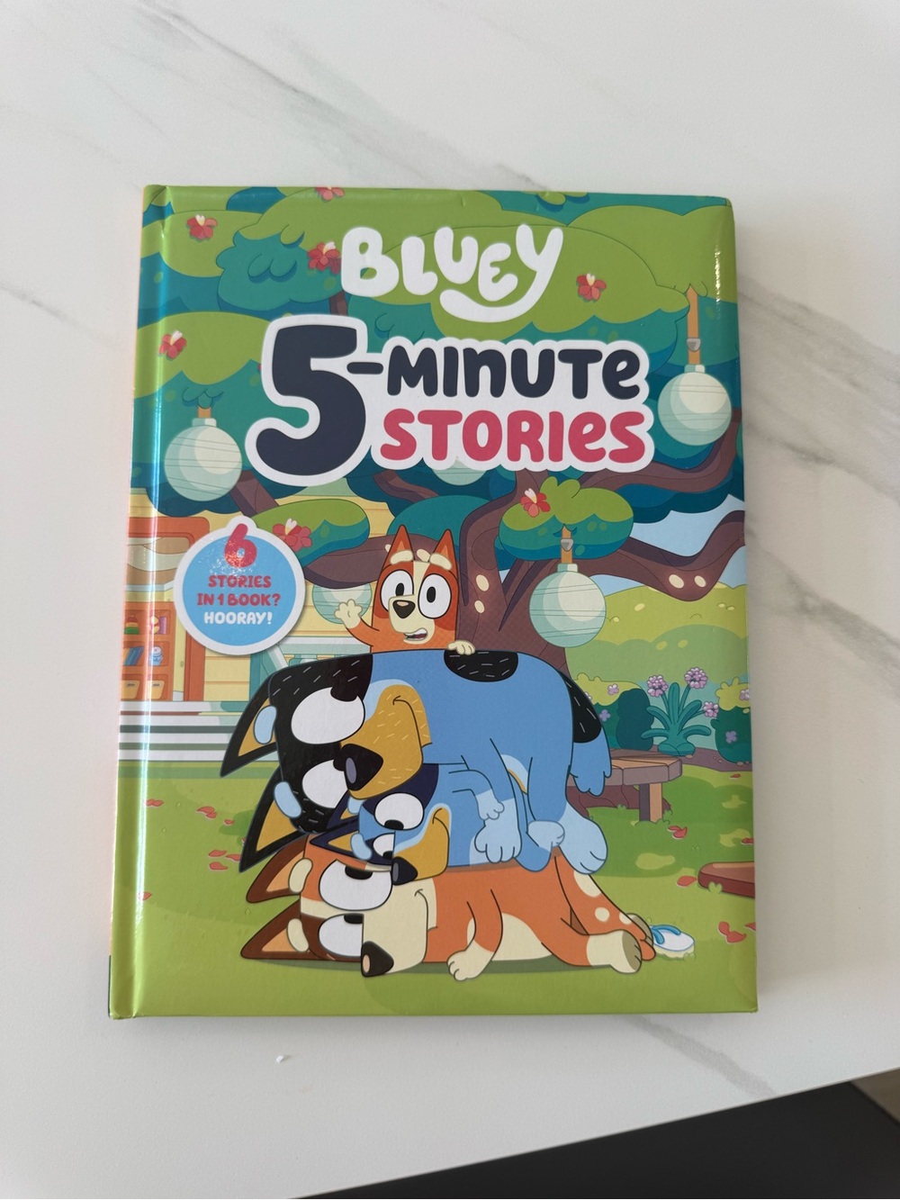 Bluey 5-Minute Stories Hardcover Book – 6 Stories in 1